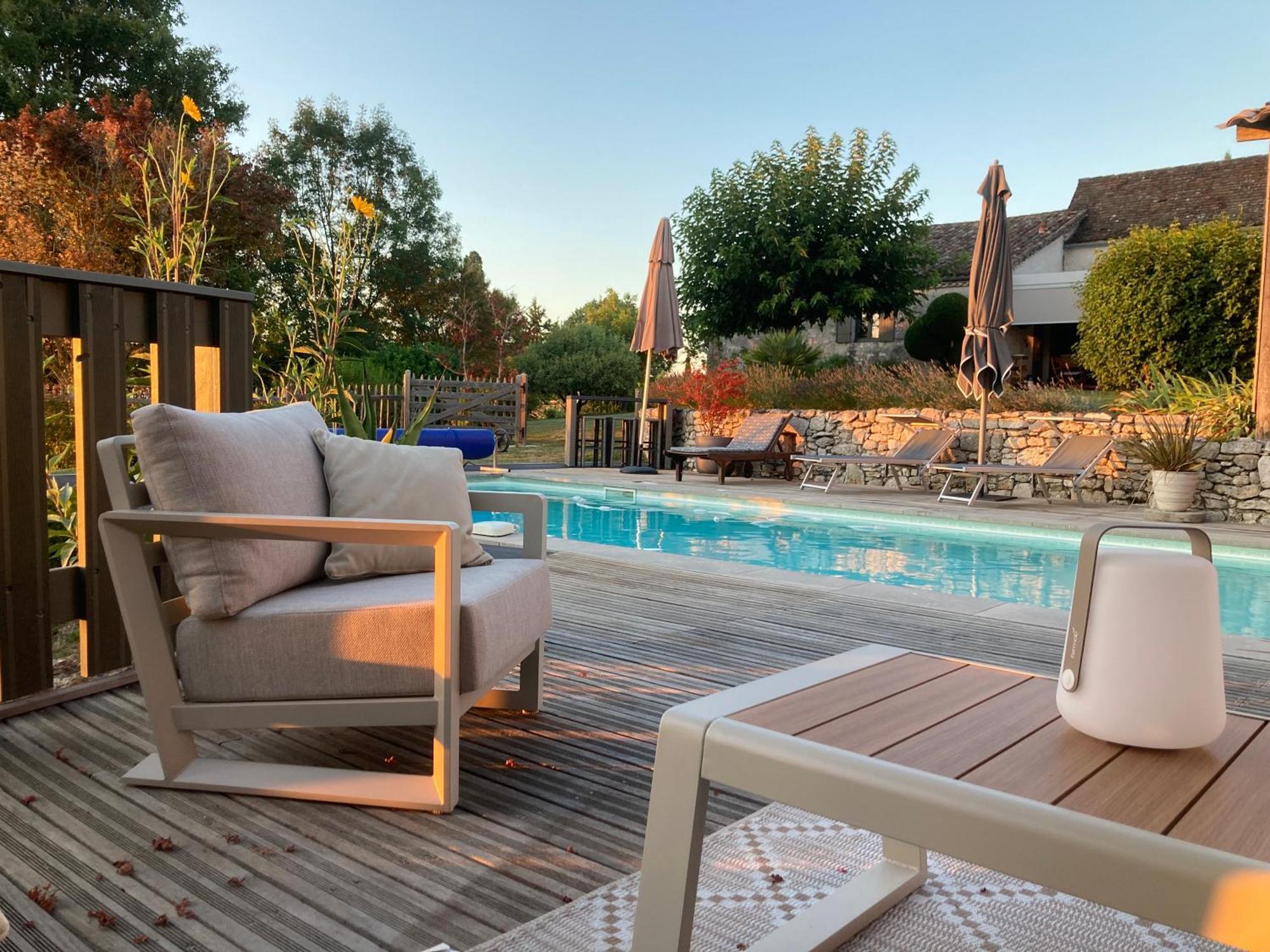 La Ferme Buissonniere Bed & Breakfast Bardou ภายนอก รูปภาพ