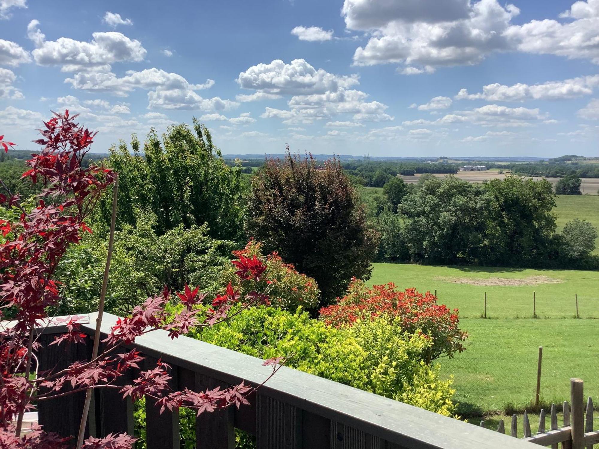 La Ferme Buissonniere Bed & Breakfast Bardou ภายนอก รูปภาพ